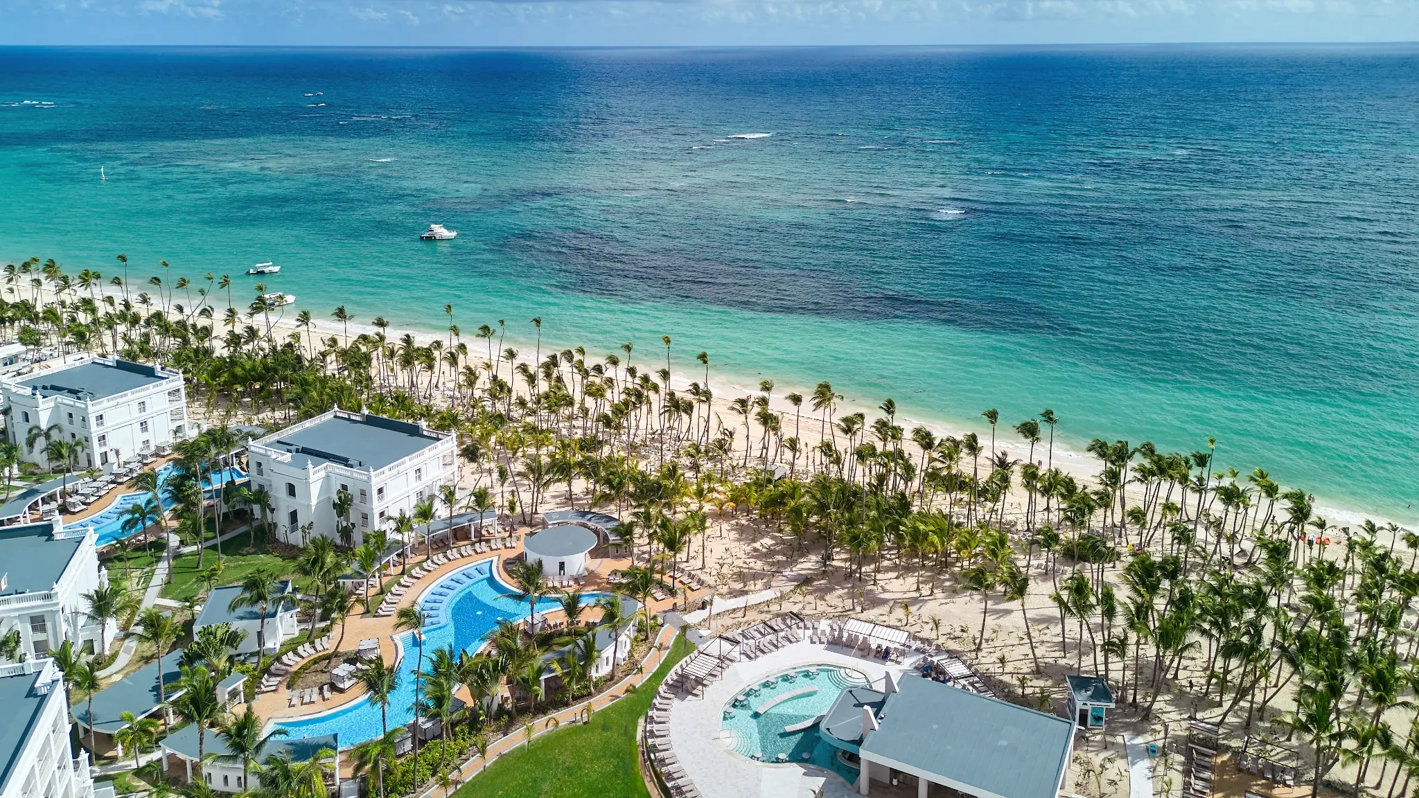 Aerial view of RIU Palace Bavaro in Punta Cana