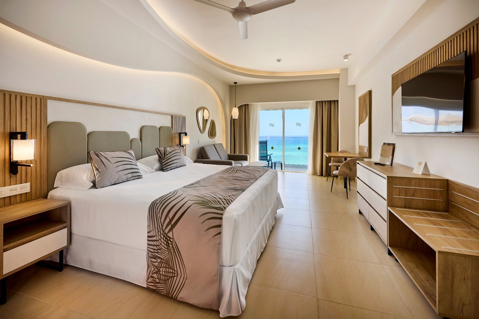 Connecting ocean-view junior suite at RIU Palace Aquarelle