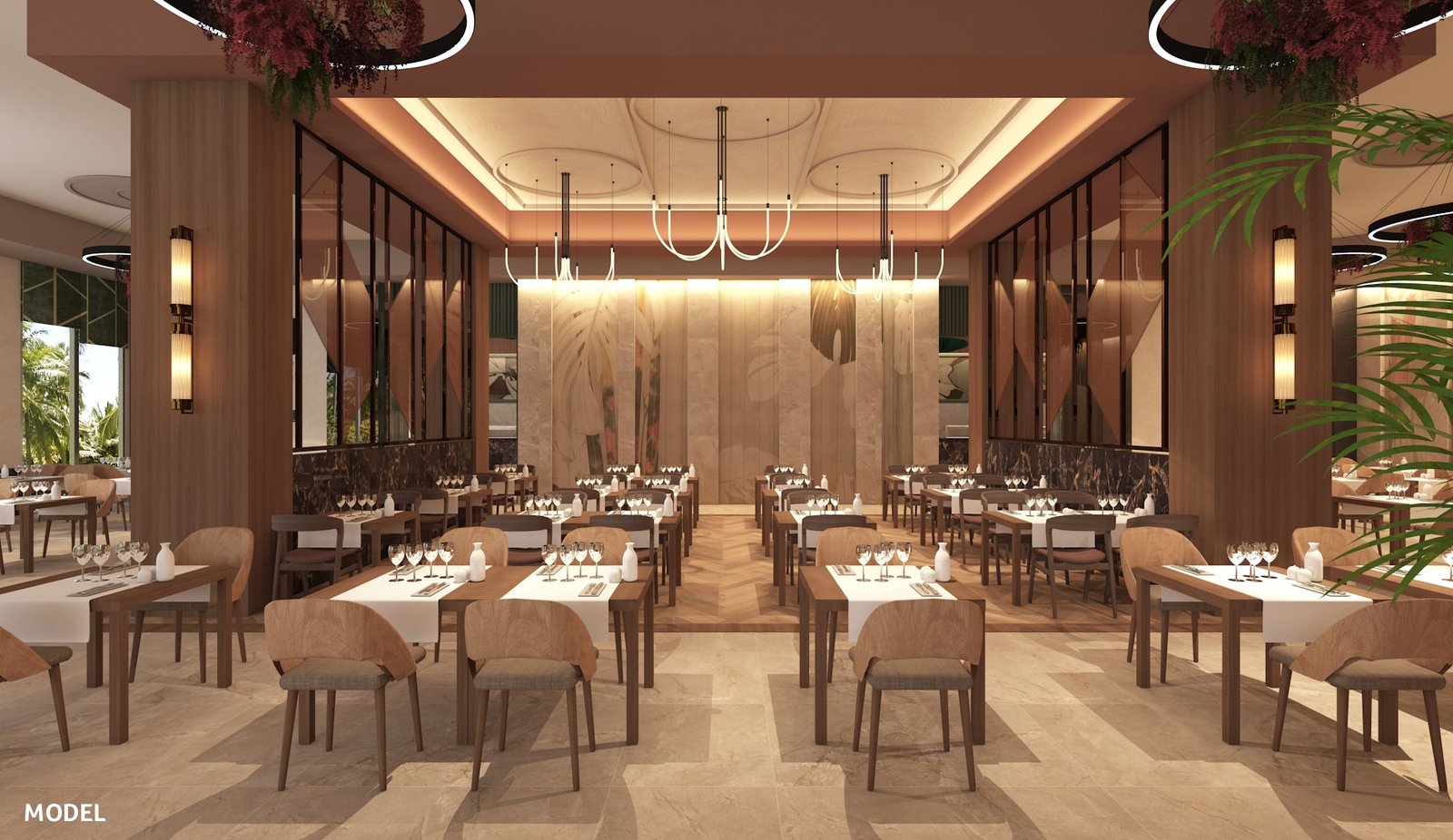 Official design preview of the renovated Montego Bay main restaurant at RIU Palace Jamaica