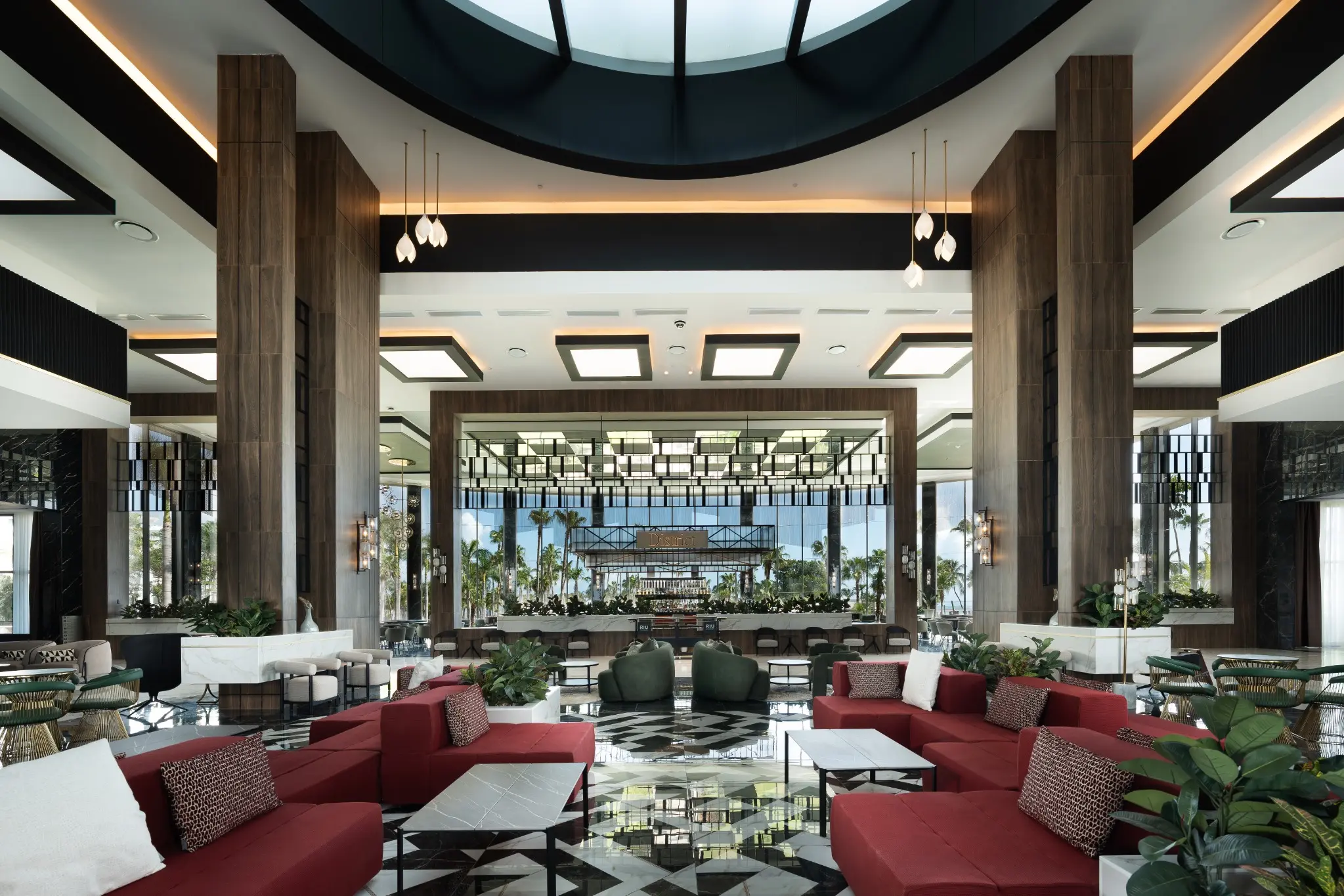 Newly refurbished District lobby bar and lounge at RIU Palace Peninsula